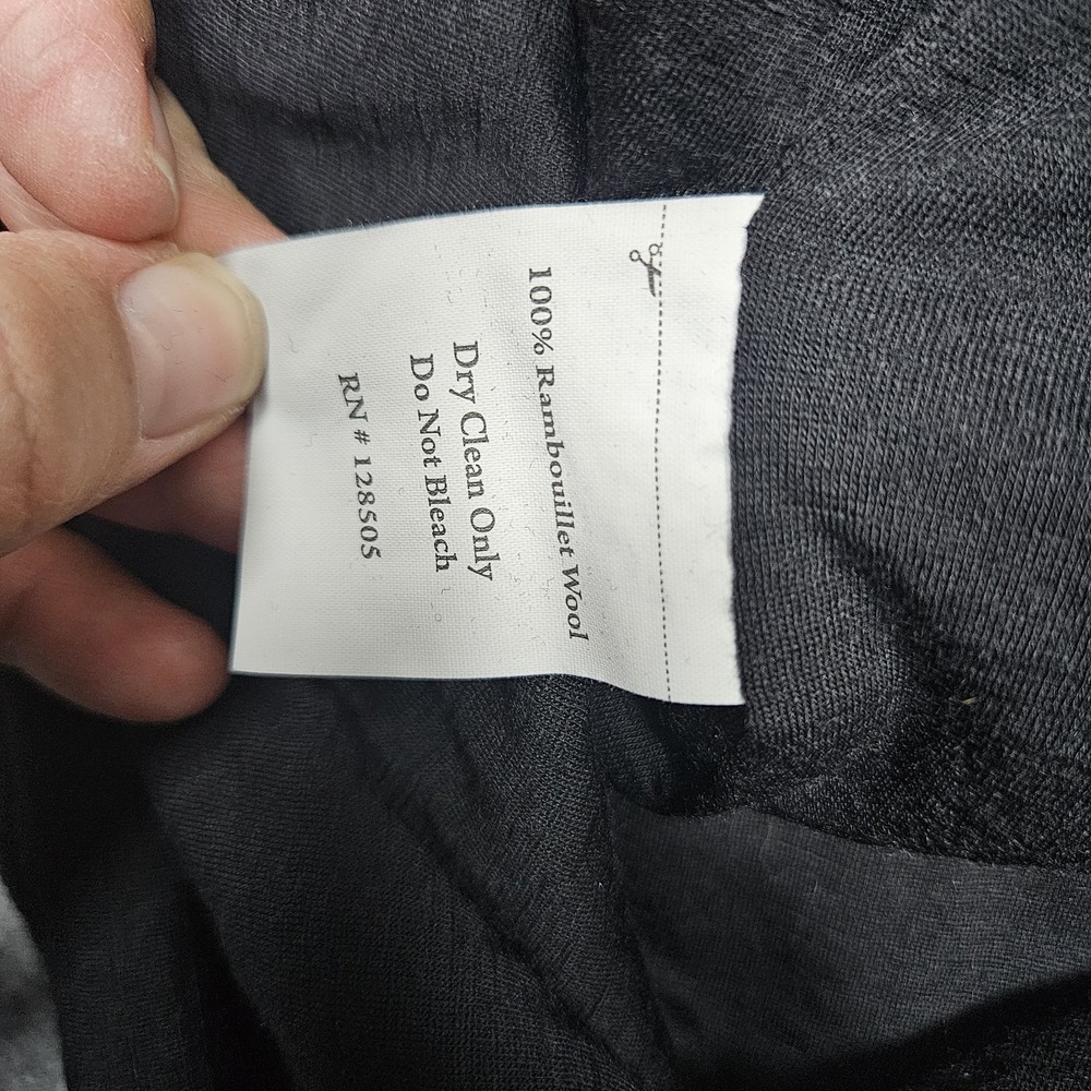 Women's RAMBLERS WAY Wool Trina Dress Lightweight Jersey Knit Fitted Black Large - Picture 6 of 9